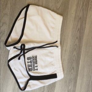 black and white shorts